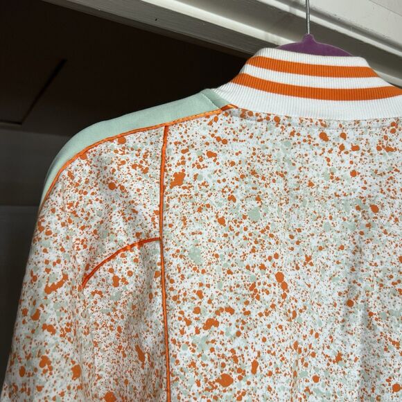Puma x Daily Paper Cricket Jacket Long Sleeve L White Orange Green Logo Pattern - Picture 6 of 15